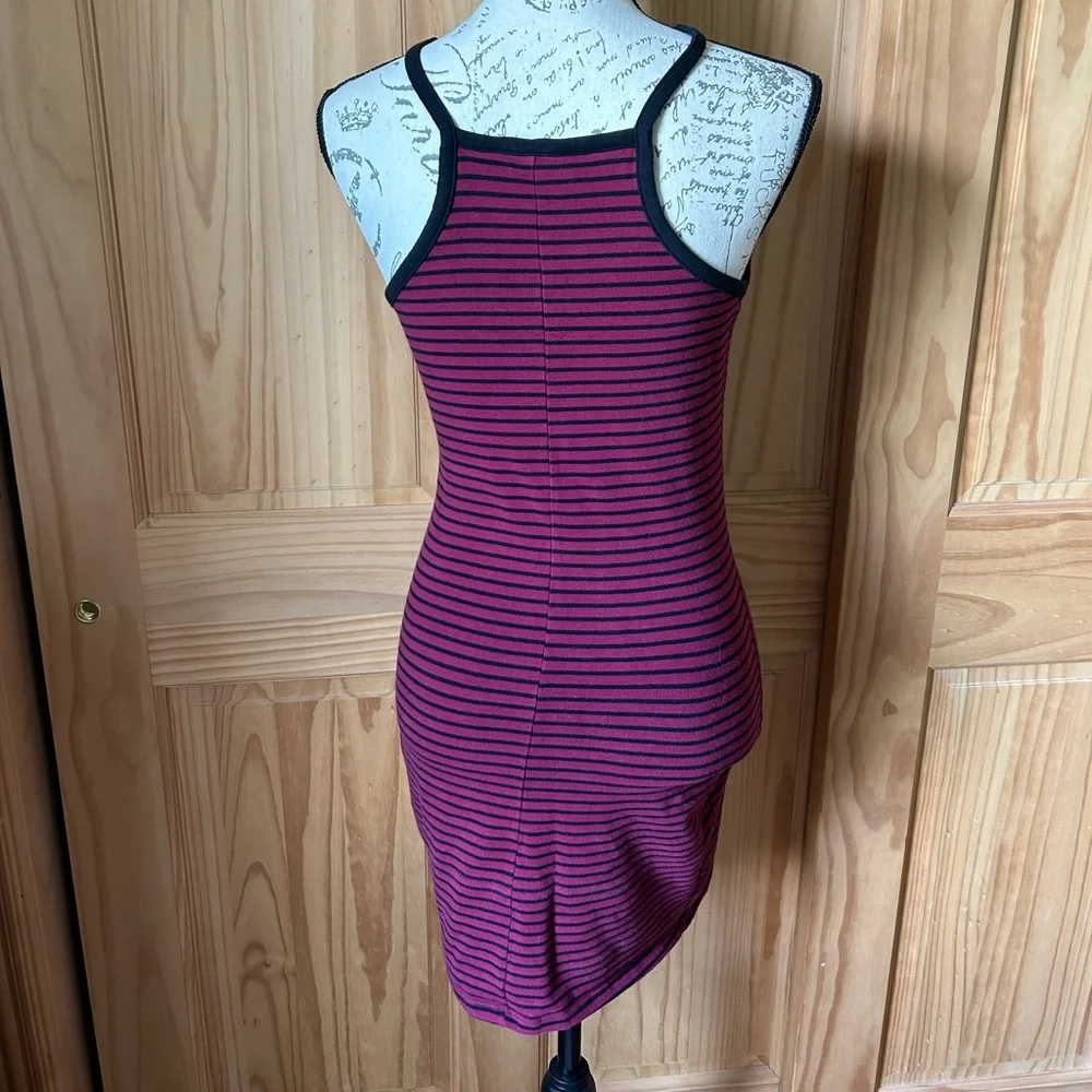 Express Body-Con Striped Racerback Tank Top Dress - Picture 2 of 4